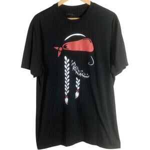 Willie Nelson Country Music T Shirt Black 2XL XXL